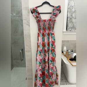 Floral Ruffle Maxi Dress